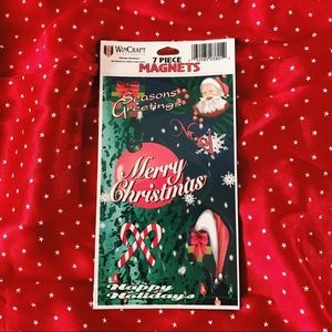 Vintage | 80s Christmas Refrigerator Magnets